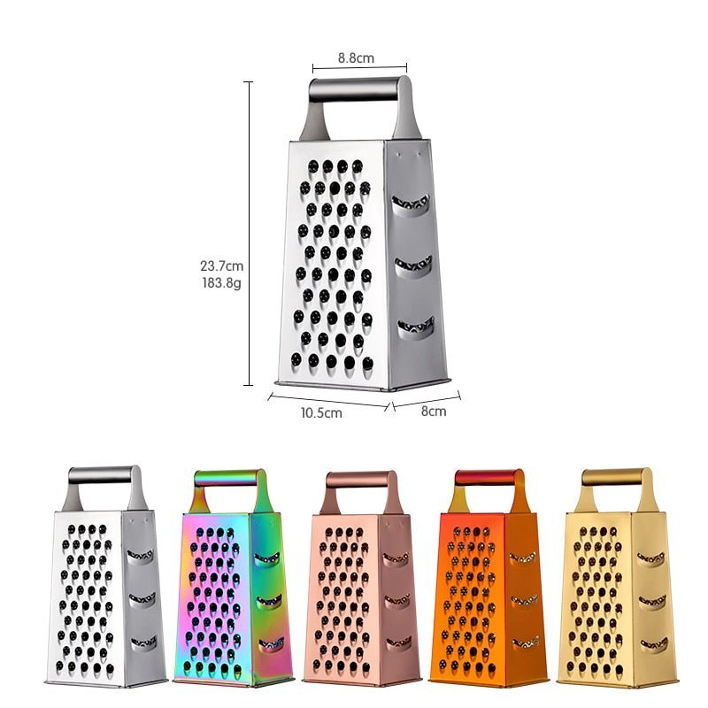 Virelle Maison - Râpe manuelle en acier inoxydable – Finition brillante texturée | Virelle Maison