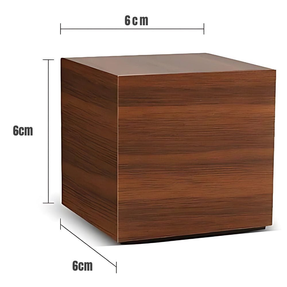 Virelle Maison - Réveil cube LED effet bois affichage multifonction compact