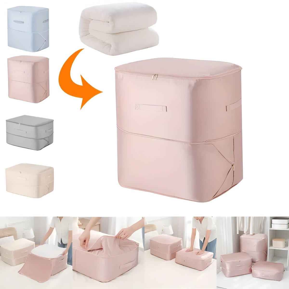Virelle Maison - Sac de rangement compressible en plastique transparent étanche | Virelle Maison