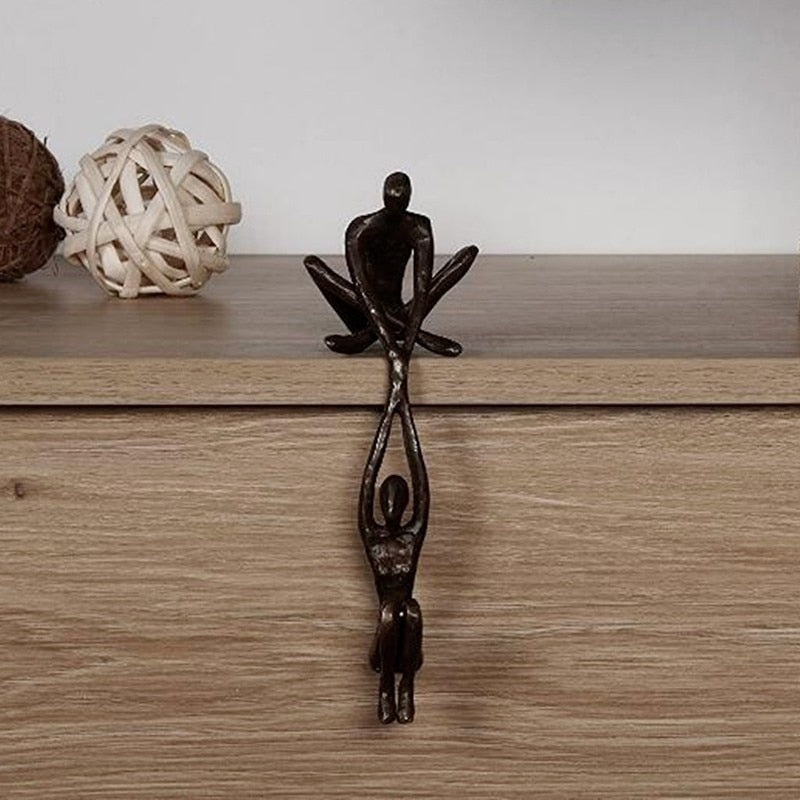 Virelle Maison - Sculpture décorative cœurs enlacés en résine | Virelle Maison