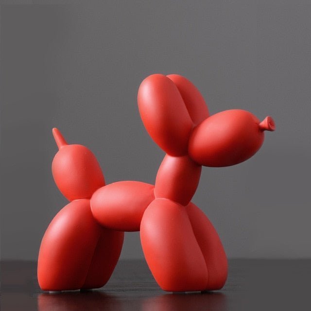 Virelle Maison - Sculpture décorative en résine finition lisse forme ballon chien | Virelle Maison