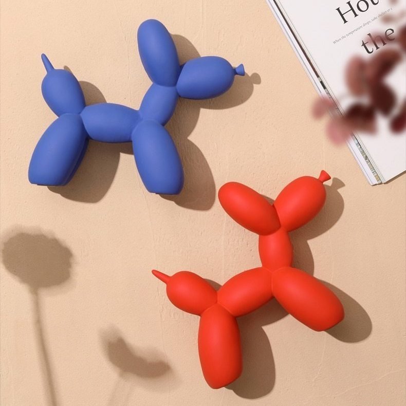 Virelle Maison - Sculpture décorative en résine finition lisse forme ballon chien | Virelle Maison