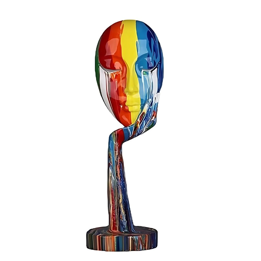 Virelle Maison - Sculpture décorative femme penseuse aux couleurs vives | Virelle Maison