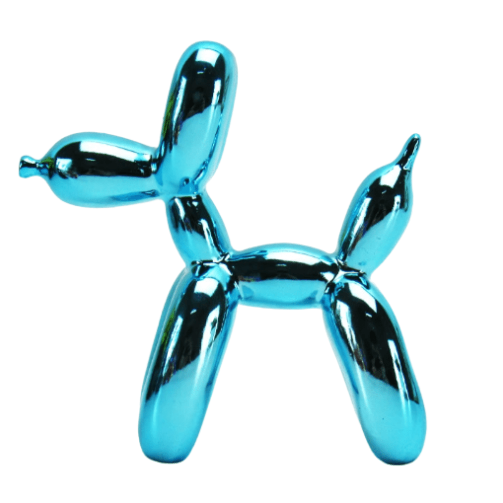 Virelle Maison - Statue décorative chien ballon en résine brillante | Virelle Maison