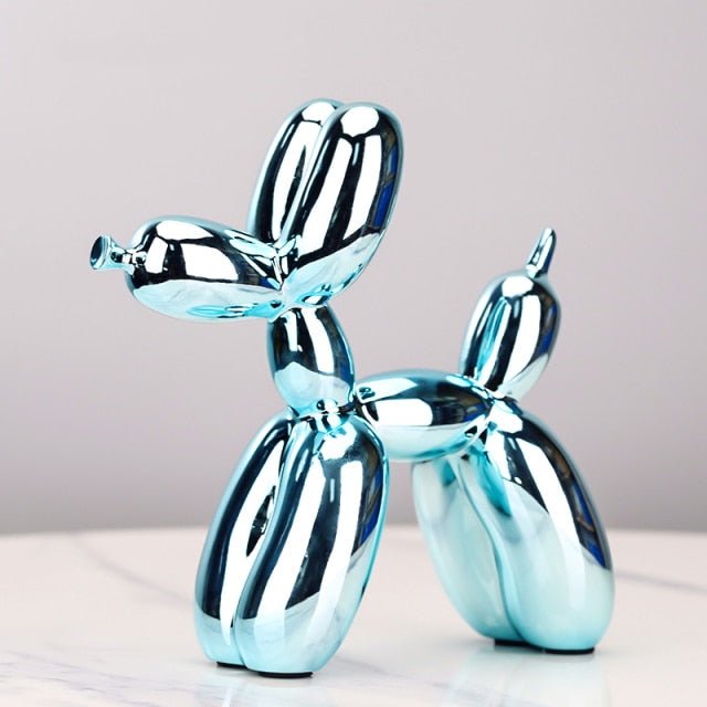 Virelle Maison - Statue décorative chien ballon en résine brillante | Virelle Maison