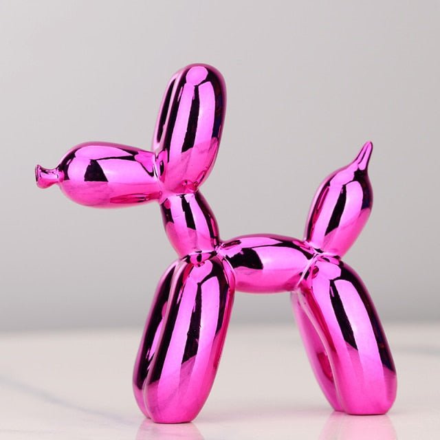 Virelle Maison - Statue décorative chien ballon en résine brillante | Virelle Maison
