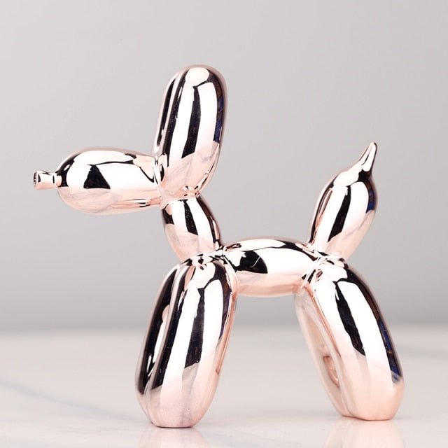 Virelle Maison - Statue décorative chien ballon en résine brillante | Virelle Maison