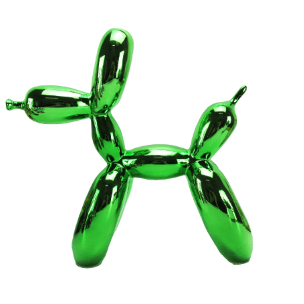 Virelle Maison - Statue décorative chien ballon en résine brillante | Virelle Maison