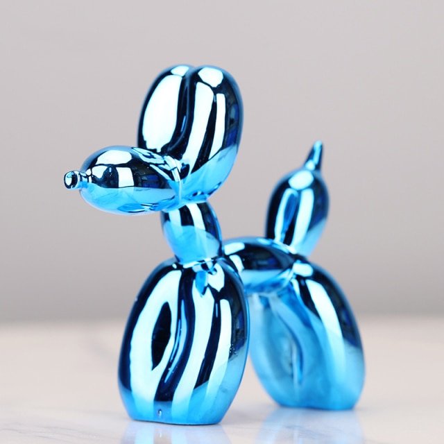 Virelle Maison - Statue décorative chien ballon en résine brillante | Virelle Maison