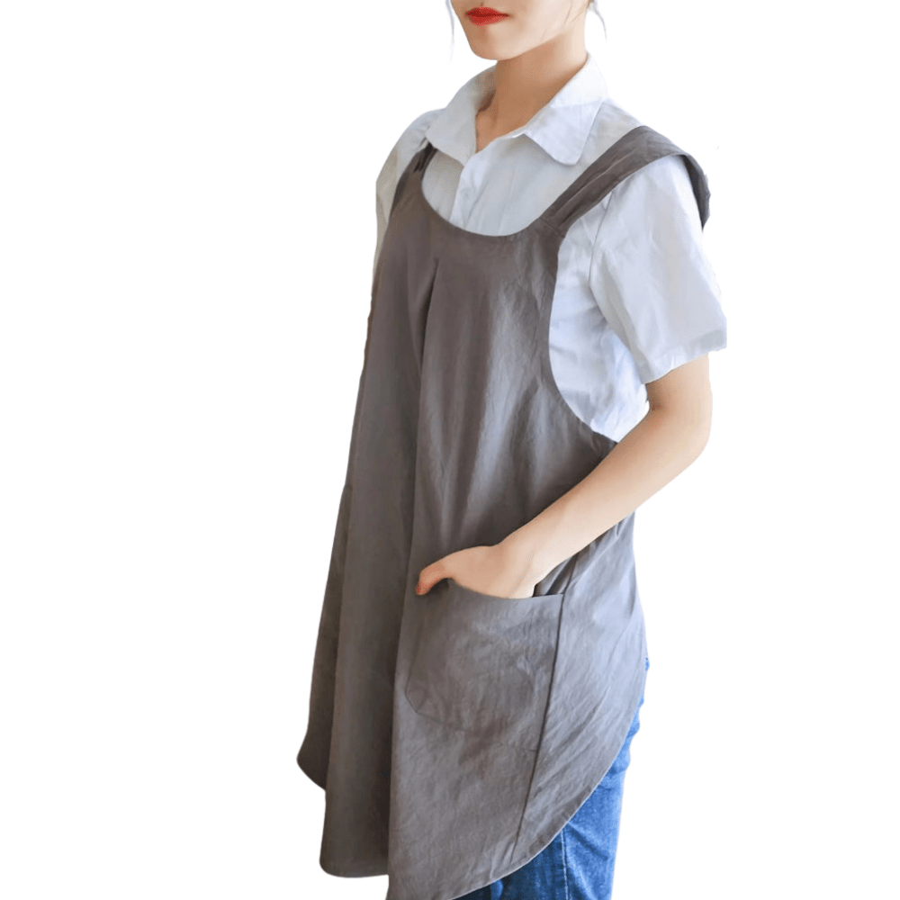Virelle Maison - Tablier croisé en coton - lin, style coréen décontracté | Virelle Maison