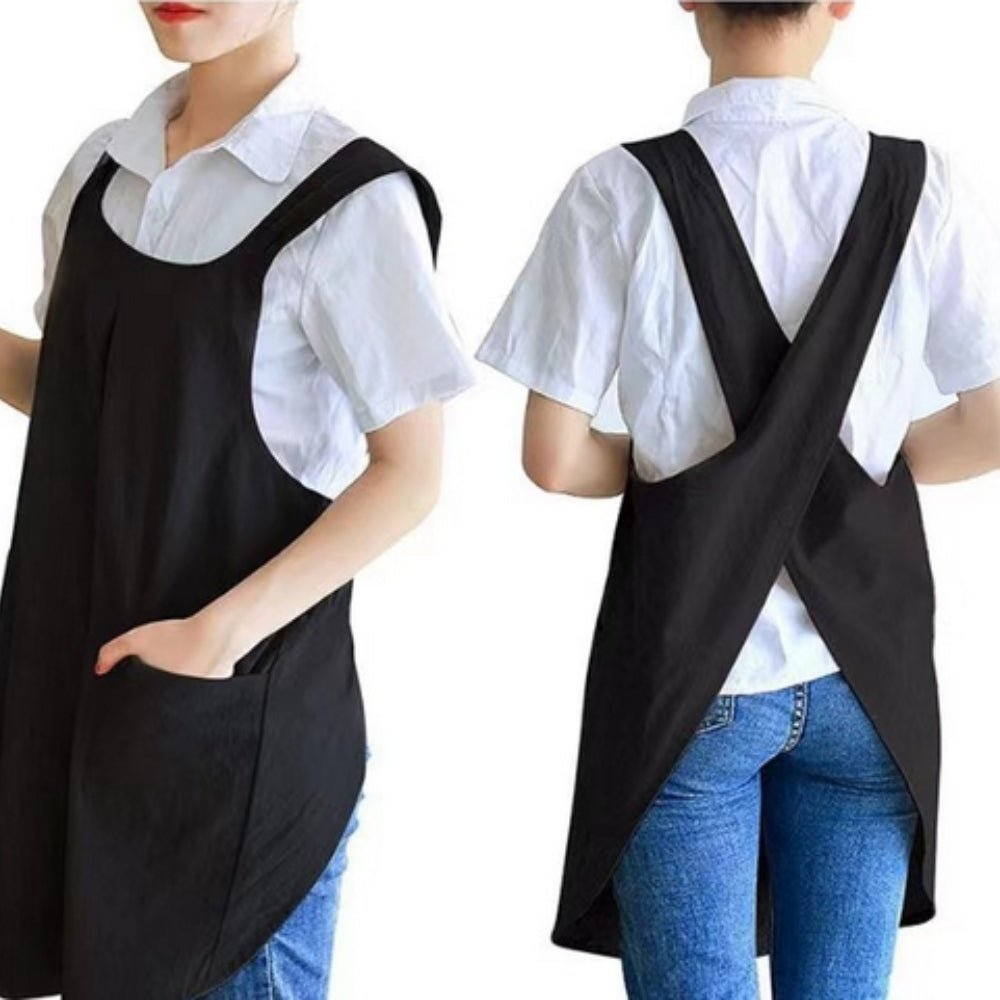 Virelle Maison - Tablier croisé en coton - lin, style coréen décontracté | Virelle Maison