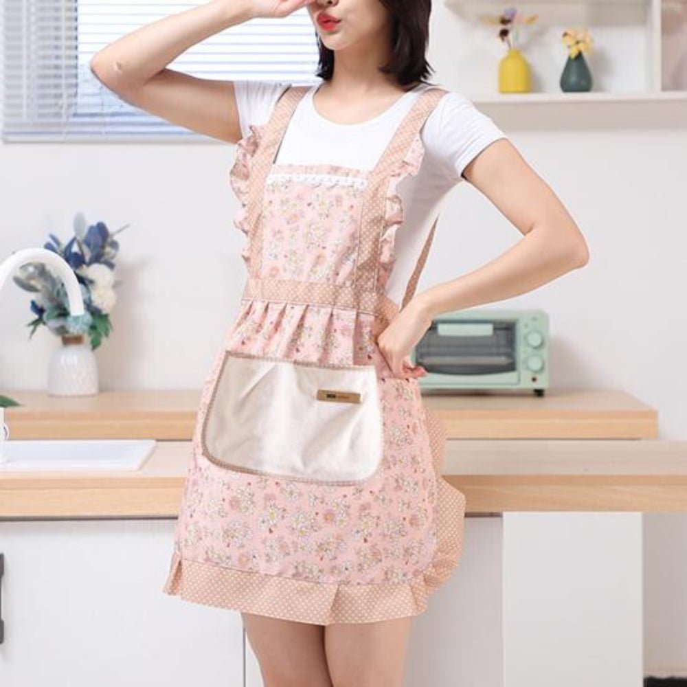 Virelle Maison - Tablier de cuisine en coton fleuri, imperméable | Virelle Maison