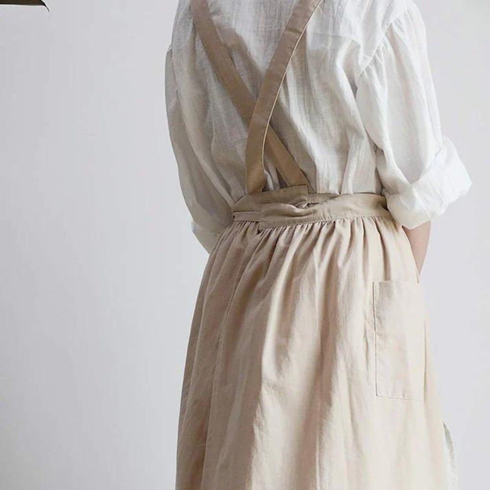 Virelle Maison - Tablier en coton croisé avec poches pratiques | Virelle Maison