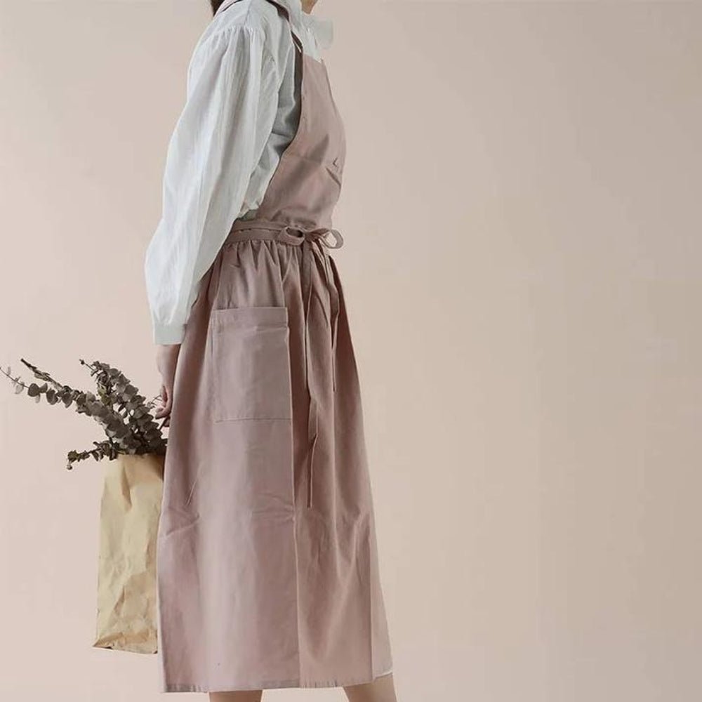 Virelle Maison - Tablier en coton croisé avec poches pratiques | Virelle Maison