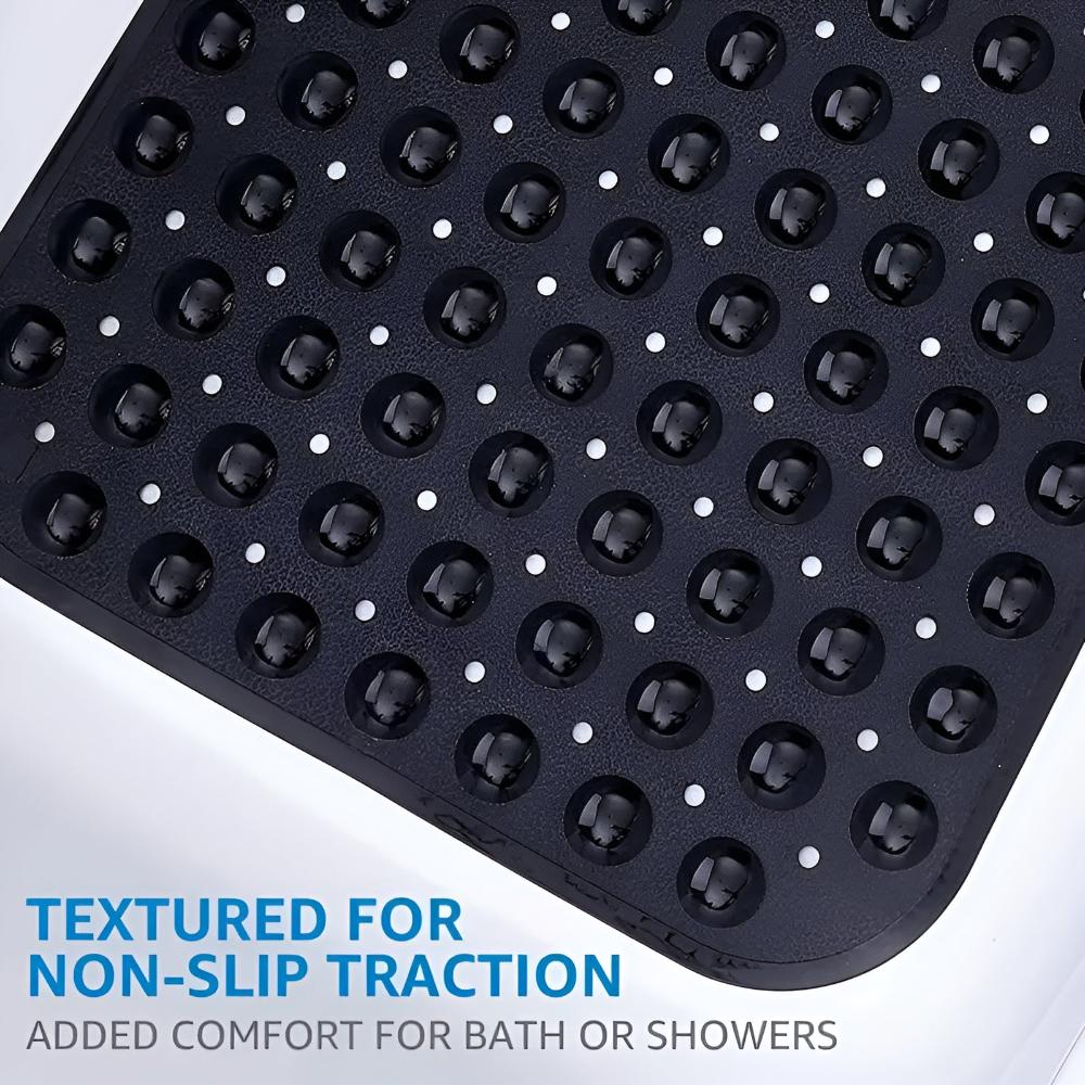 Virelle Maison - Tapis de bain antidérapant à ventouses et drainage rapide