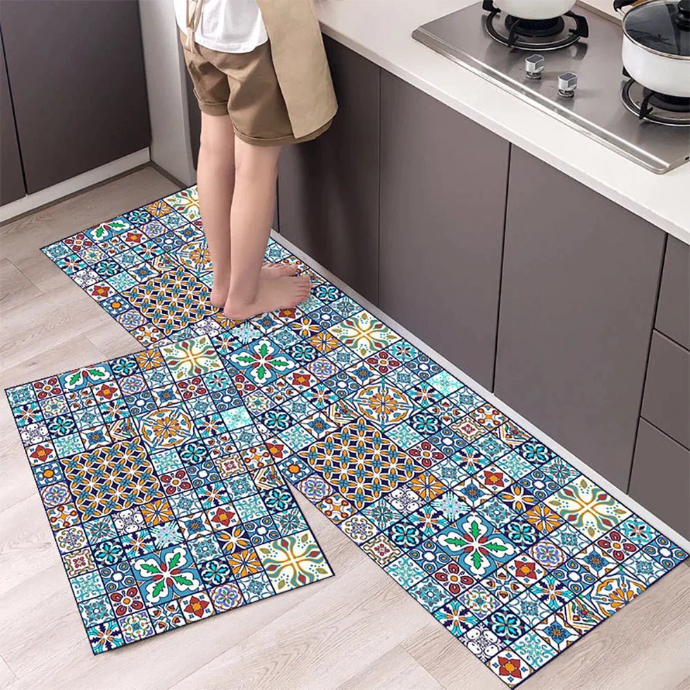 Virelle Maison - Tapis de cuisine antidérapant en textile texturé | Virelle Maison