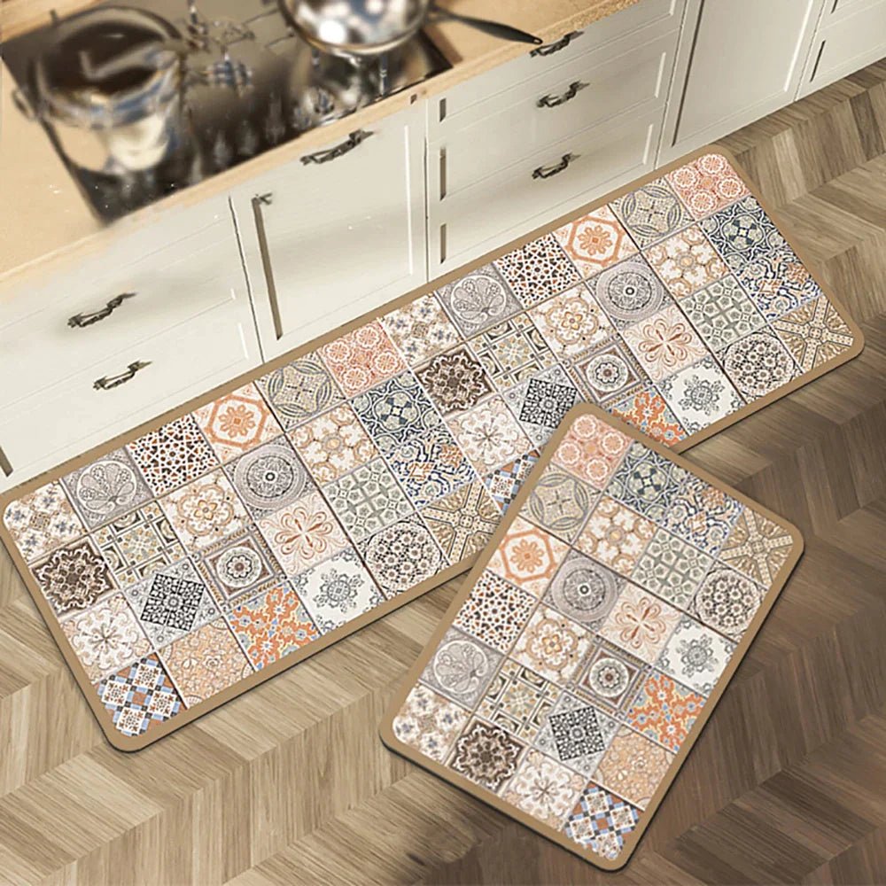 Virelle Maison - Tapis de cuisine antidérapant en textile texturé | Virelle Maison