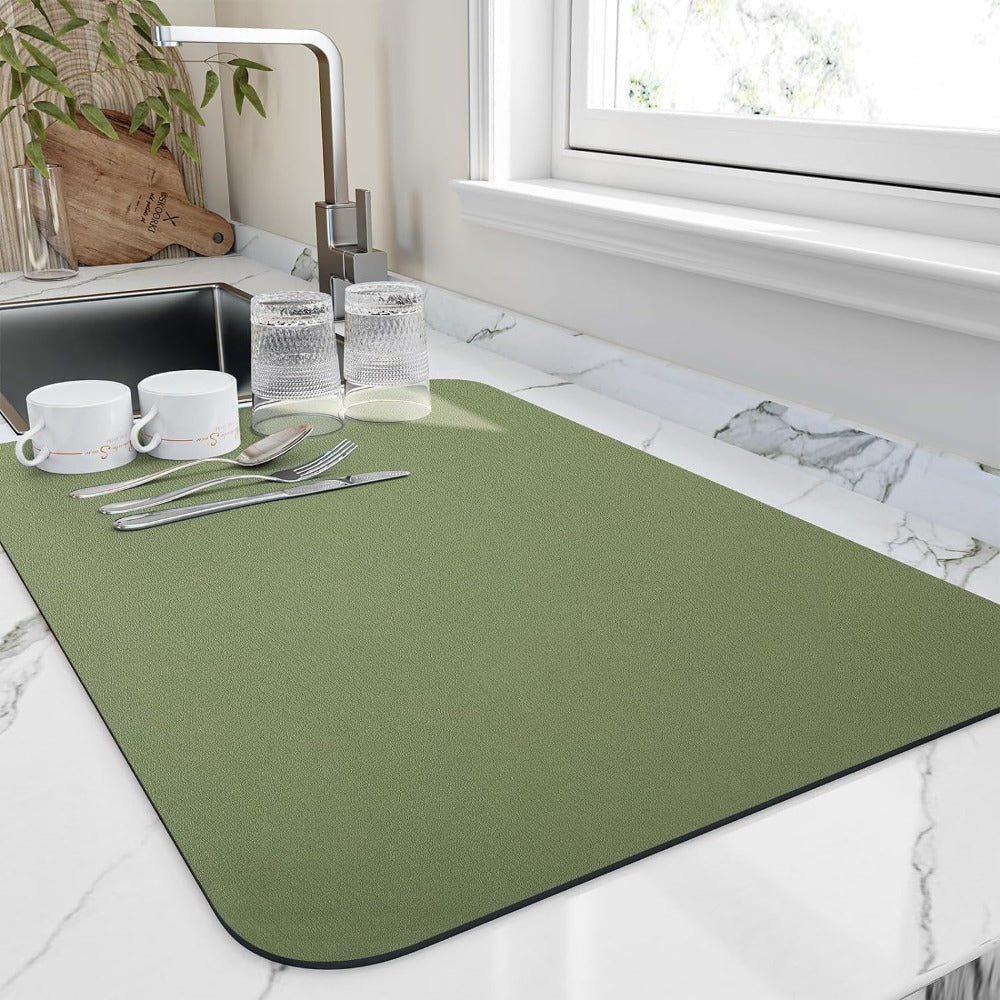 Virelle Maison - Tapis d’égouttage absorbant en diatomite texturée | Virelle Maison