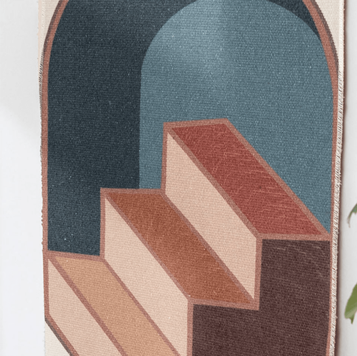 Virelle Maison - Tapis mural en coton tissé à franges géométriques | Virelle Maison