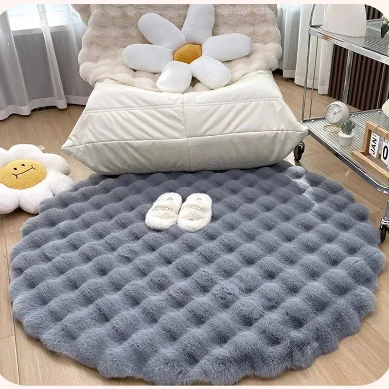 Virelle Maison - Tapis rond en polyester doux et antidérapant | Virelle Maison