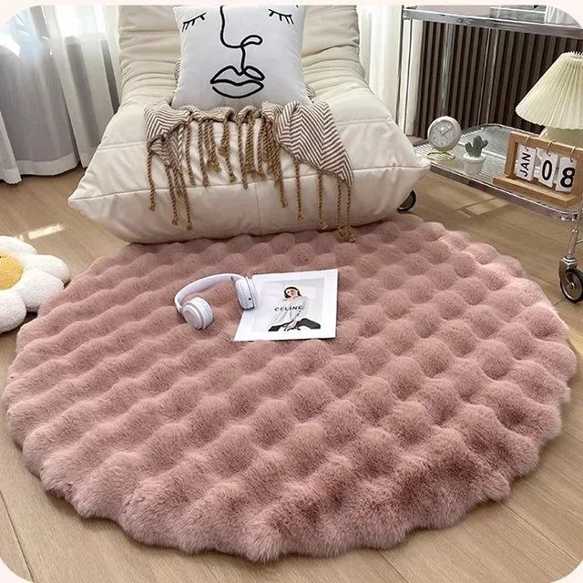 Virelle Maison - Tapis rond en polyester doux et antidérapant | Virelle Maison