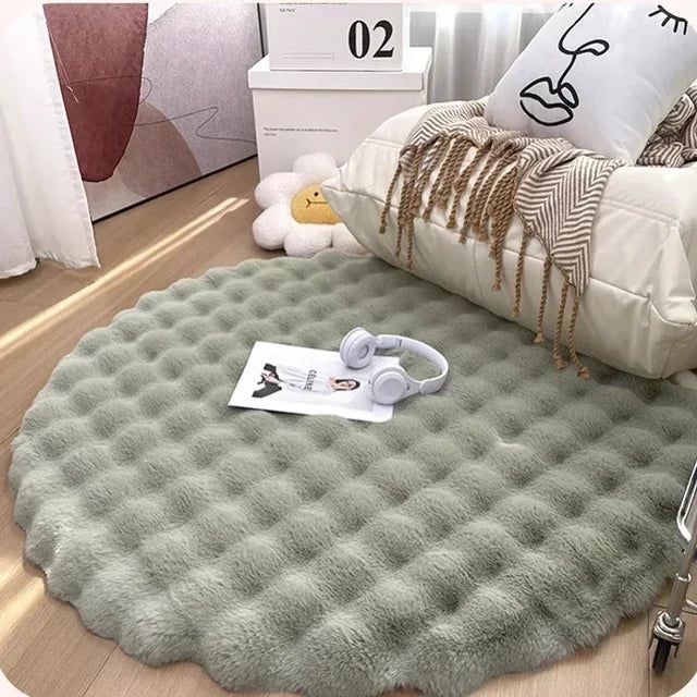 Virelle Maison - Tapis rond en polyester doux et antidérapant | Virelle Maison