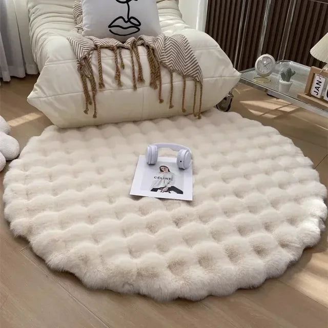Virelle Maison - Tapis rond en polyester doux et antidérapant | Virelle Maison