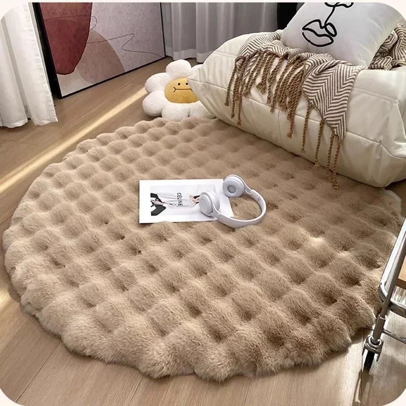 Virelle Maison - Tapis rond en polyester doux et antidérapant | Virelle Maison