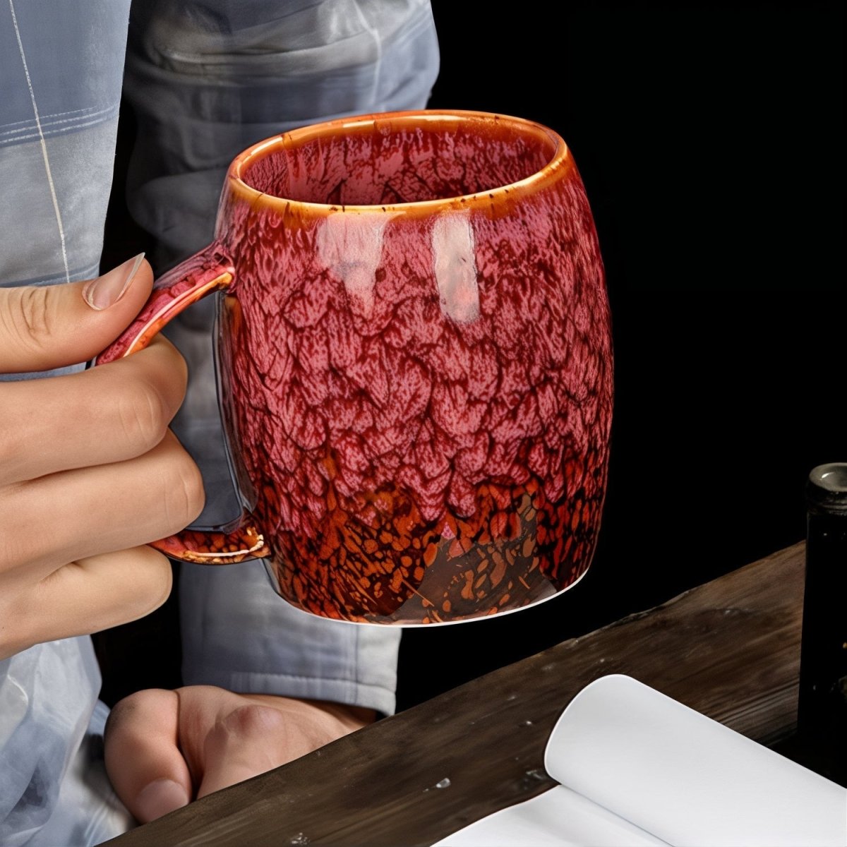 Virelle Maison - Tasses à café en céramique colorée à motif marbré | Virelle Maison