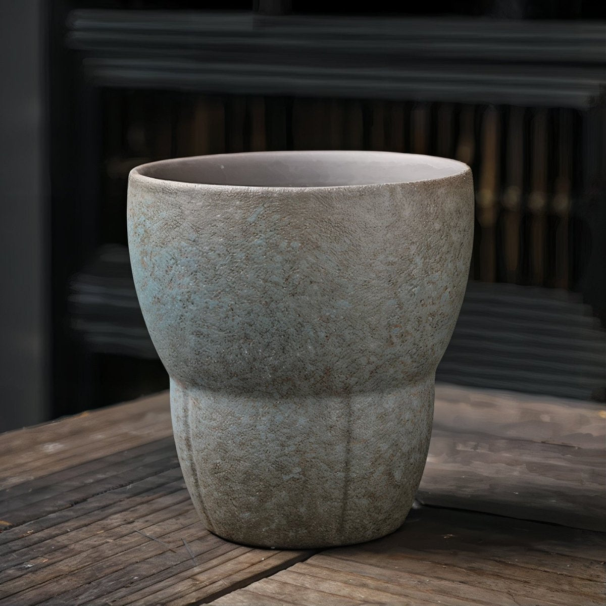 Virelle Maison - Tasses à café obliques en céramique avec poignée en bois | Virelle Maison