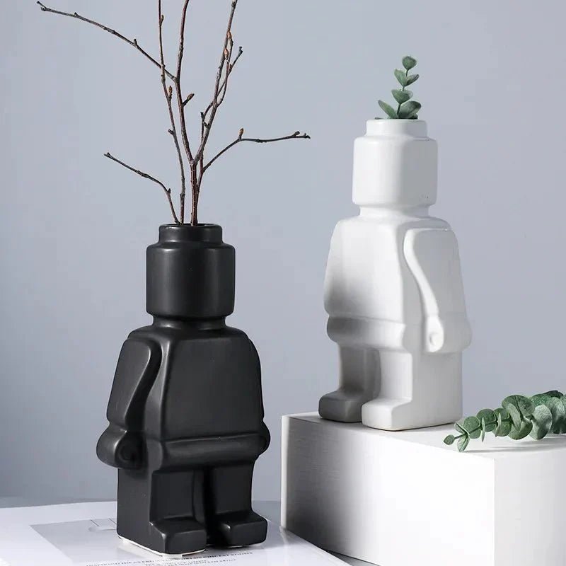 Virelle Maison - Vase décoratif en céramique au design ludique et minimaliste | Virelle Maison