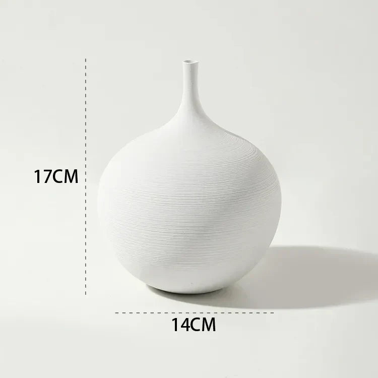 Virelle Maison - Vase en céramique mate minimaliste – style scandinave | Virelle Maison