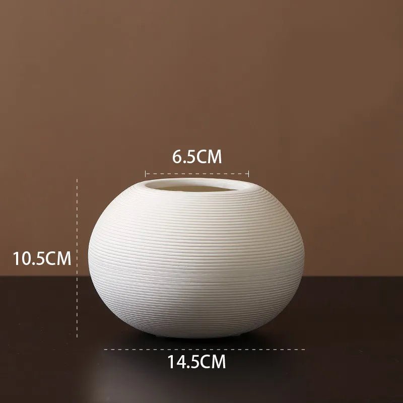 Virelle Maison - Vase en céramique mate minimaliste – style scandinave | Virelle Maison