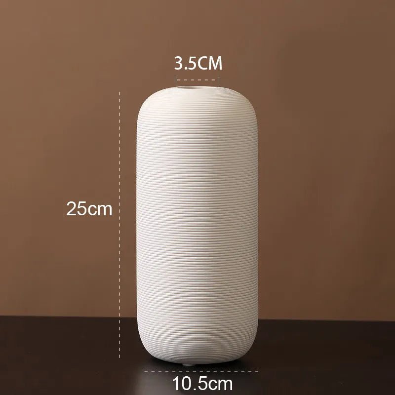 Virelle Maison - Vase en céramique mate minimaliste – style scandinave | Virelle Maison