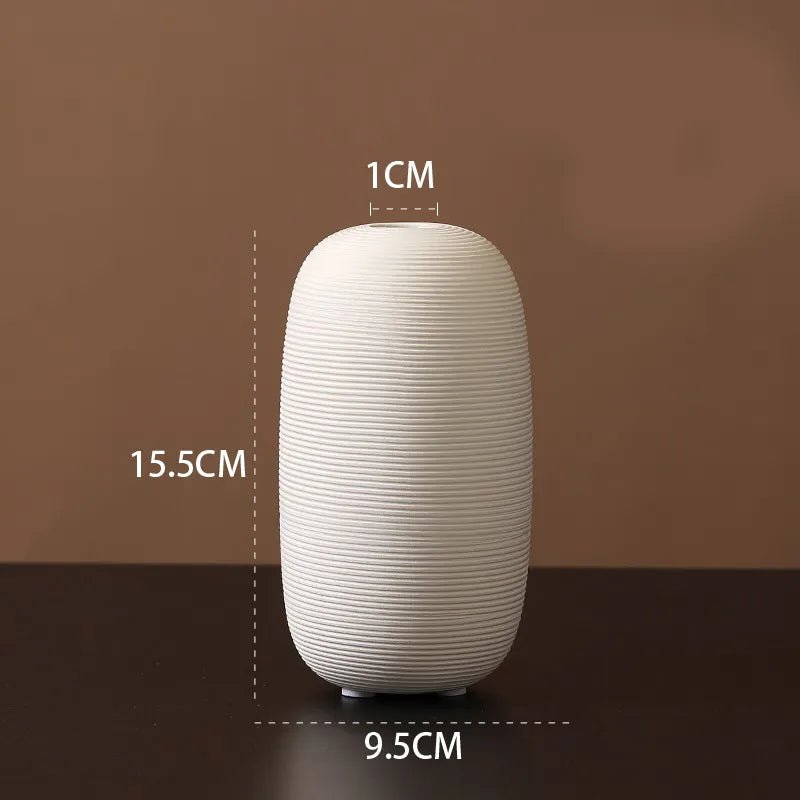 Virelle Maison - Vase en céramique mate minimaliste – style scandinave | Virelle Maison