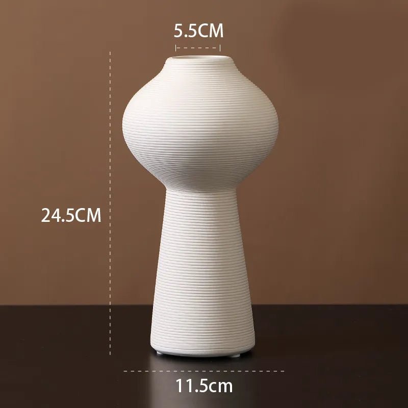 Virelle Maison - Vase en céramique mate minimaliste – style scandinave | Virelle Maison