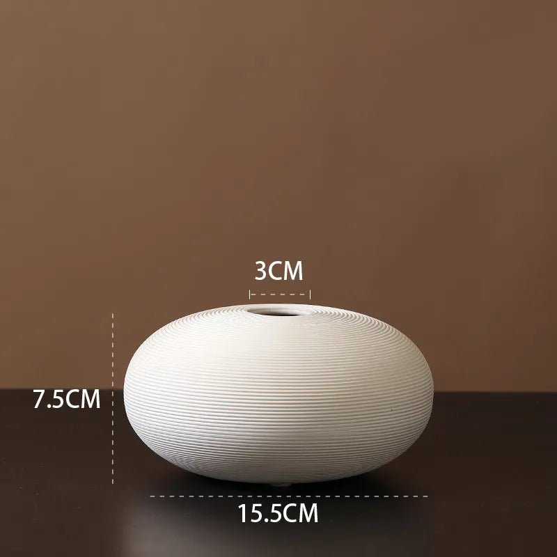 Virelle Maison - Vase en céramique mate minimaliste – style scandinave | Virelle Maison