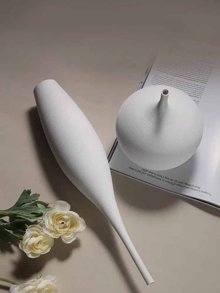 Virelle Maison - Vase en céramique mate minimaliste – style scandinave | Virelle Maison