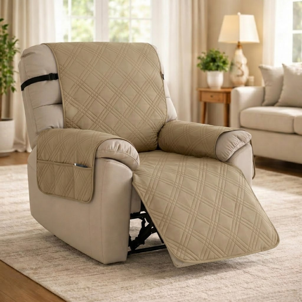 Waterproof protective cover for quilted recliner chair | Virelle Maison
