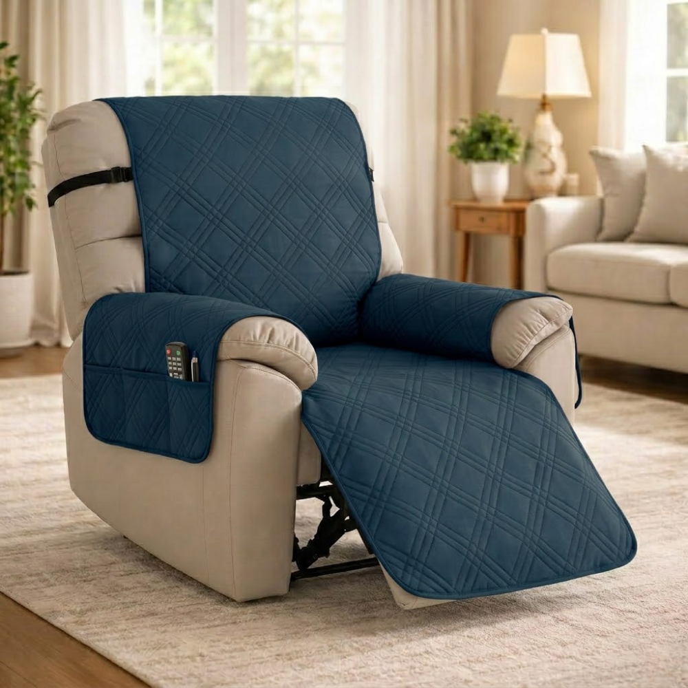 Waterproof protective cover for quilted recliner chair | Virelle Maison