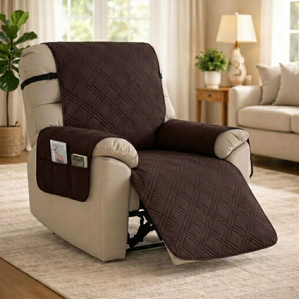 Waterproof protective cover for quilted recliner chair | Virelle Maison