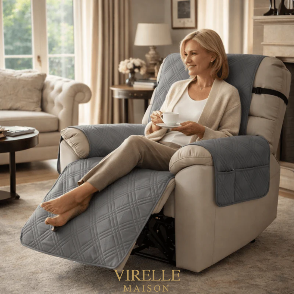 Waterproof protective cover for quilted recliner chair | Virelle Maison