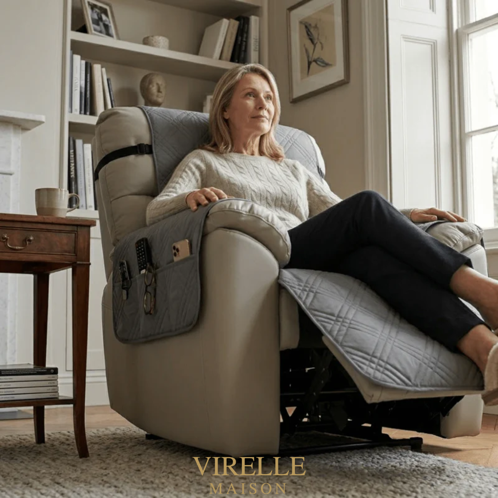 Waterproof protective cover for quilted recliner chair | Virelle Maison