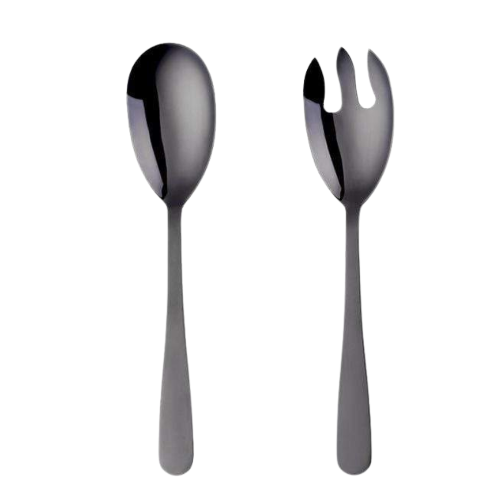 Cuillères de service en acier inoxydable brossé – Lot de 2 | Virelle Maison