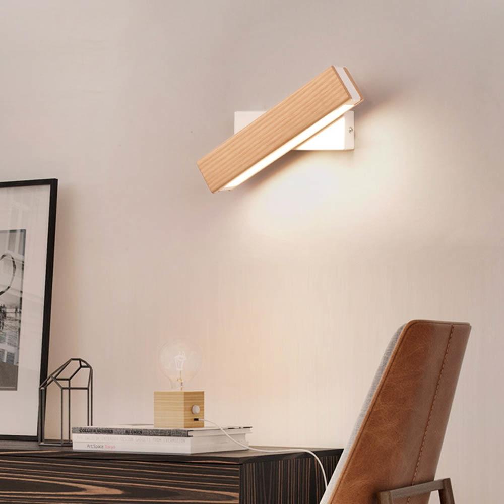 Virelle Maison - Applique murale en bois orientable – Éclairage LED intégré | Virelle Maison