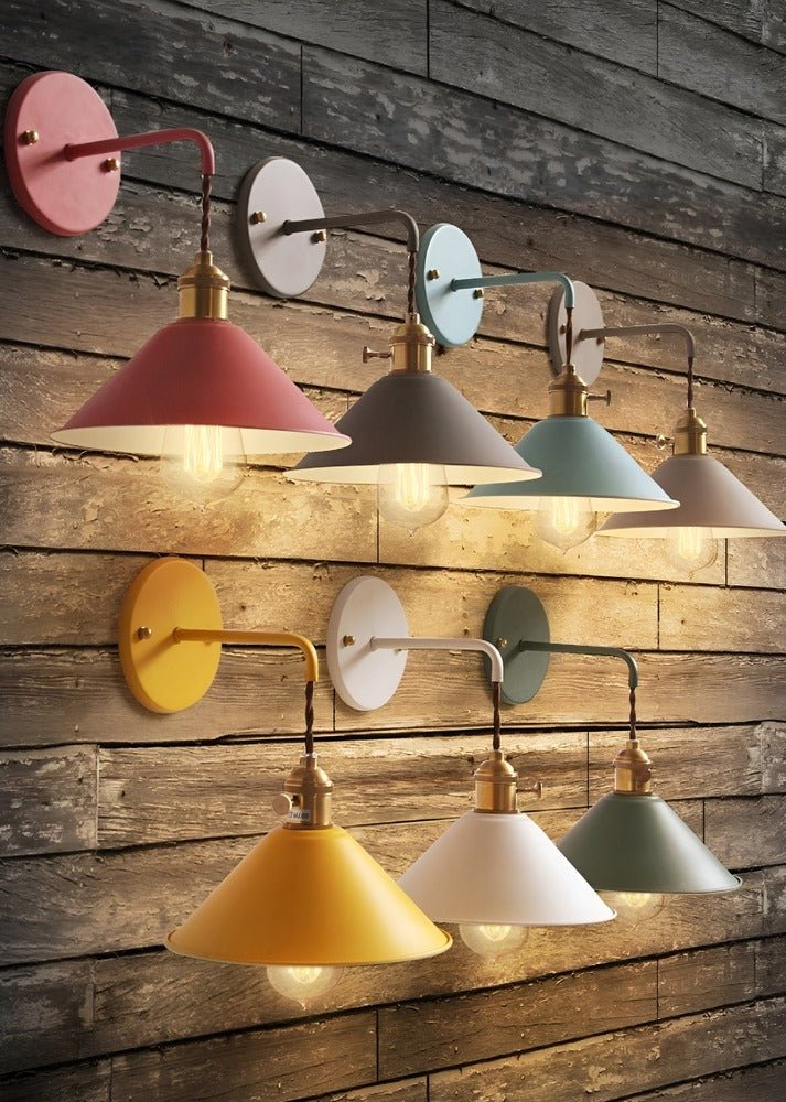 Virelle Maison - Applique murale en métal coloré au style rétro | Virelle Maison