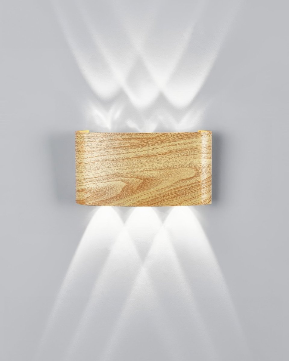 Virelle Maison - Applique murale en métal texturé effet bois naturel | Virelle Maison