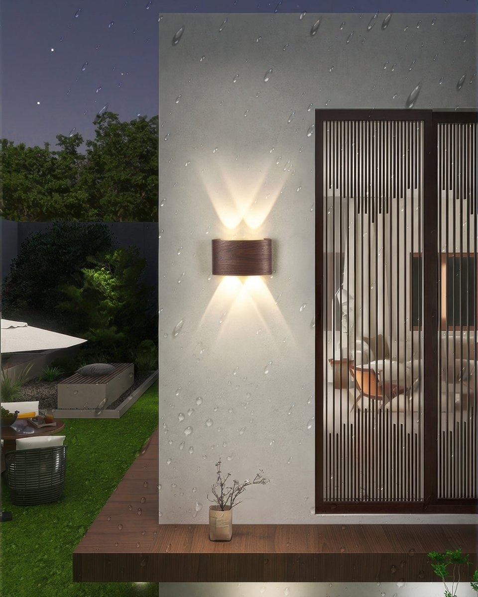 Virelle Maison - Applique murale en métal texturé effet bois naturel | Virelle Maison