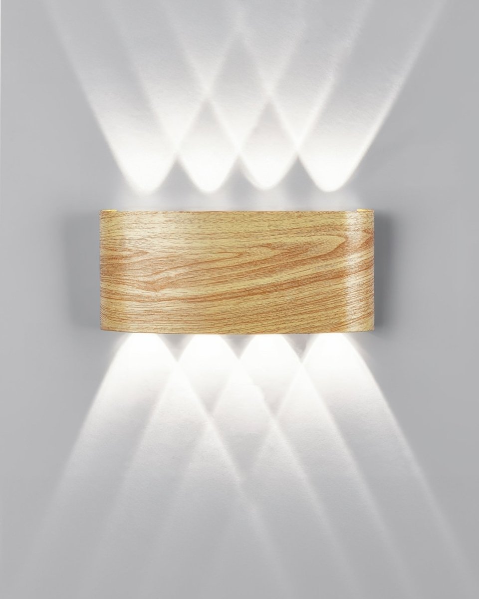 Virelle Maison - Applique murale en métal texturé effet bois naturel | Virelle Maison