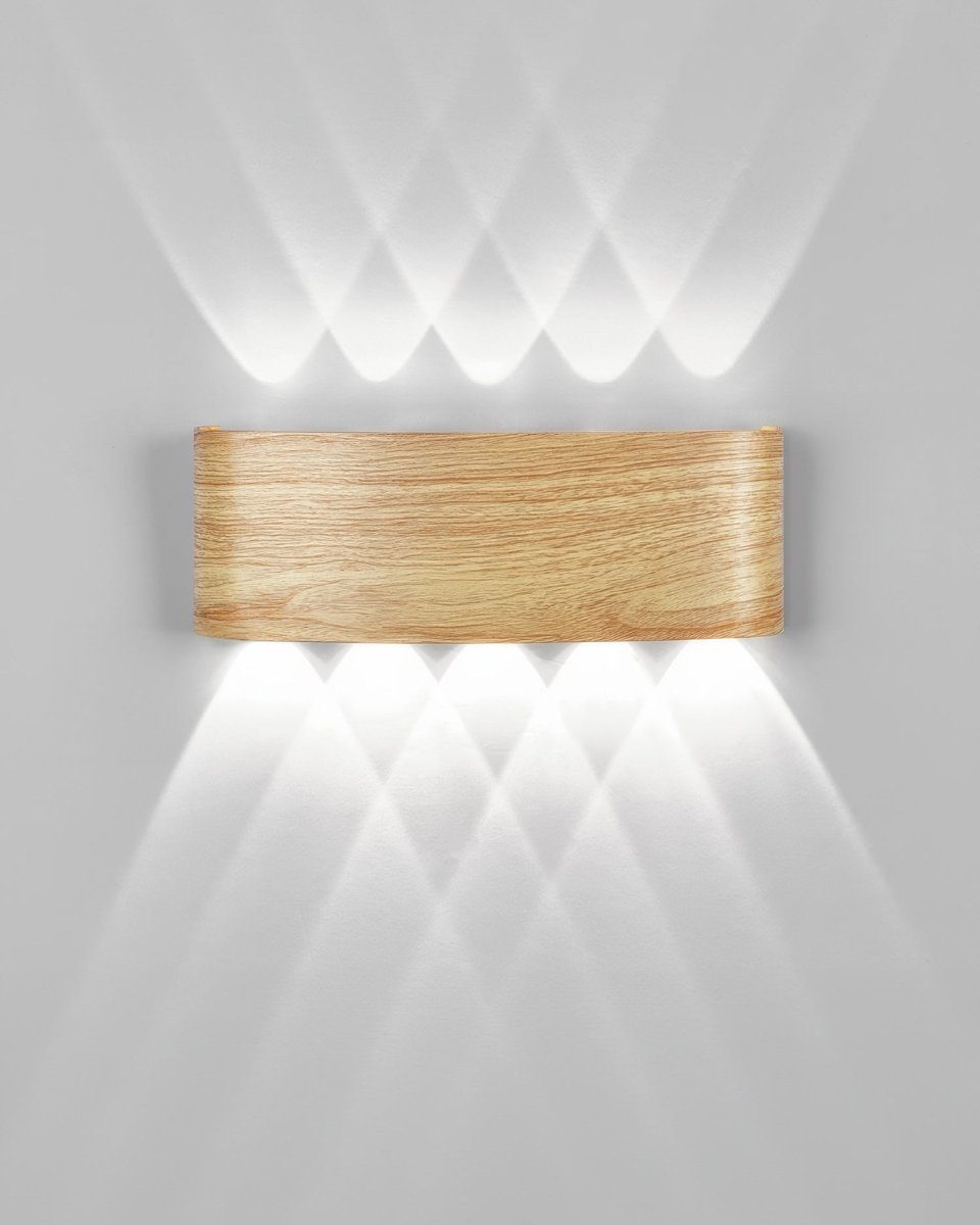 Virelle Maison - Applique murale en métal texturé effet bois naturel | Virelle Maison